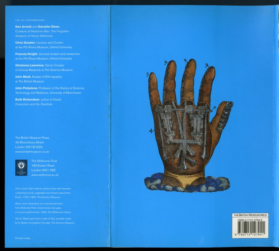 『MEDICINE MAN』 （2003年、The British Museum Press）表紙を広げたもの01